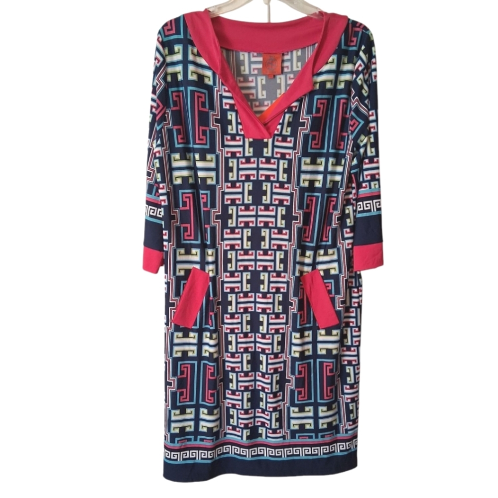 Tracy Negoshian Multicolor Sheath Dress. XL  NWT